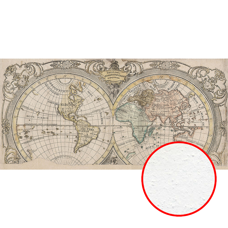 Фреска Ortograf Карты мира 30961 Фактура бархат FX Флизелин (3,7*1,8) Бежевый, Карты