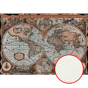 Фреска Ortograf Карты мира 17011 Фактура флок FLK Флизелин (3,9*2,7) Коричневый/Серый, Карты
