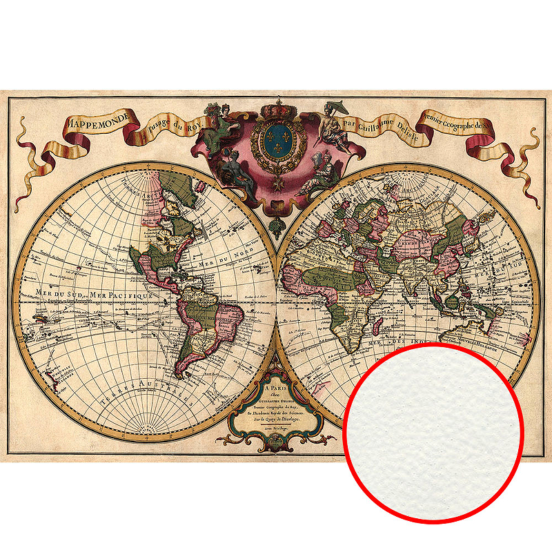 Фреска Ortograf Карты мира 34077 Фактура флок FLK Флизелин (4*2,7) Бежевый/Зеленый/Розовый, Карты