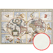 Фреска Ortograf Карты мира 33107 Фактура флок FLK Флизелин (4*2,7) Разноцветный, Карты