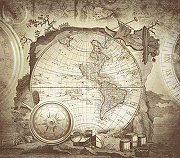 Фреска Ortograf Карты мира 33545 Фактура бархат FX Флизелин (2,5*2,2) Коричневый/Бежевый, Карты-1