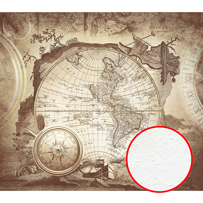 Фреска Ortograf Карты мира 33545 Фактура бархат FX Флизелин (2,5*2,2) Коричневый/Бежевый, Карты