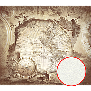Фреска Ortograf Карты мира 33545 Фактура флок FLK Флизелин (2,5*2,2) Коричневый/Бежевый, Карты