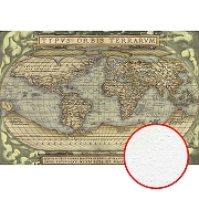 Фреска Ortograf Карты мира 5590 Фактура бархат FX Флизелин (4*2,7) Серый/Бежевый/Зеленый, Карты