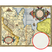 Фреска Ortograf Карты мира 33546 Фактура флок FLK Флизелин (3,4*2,7) Разноцветный, Карты