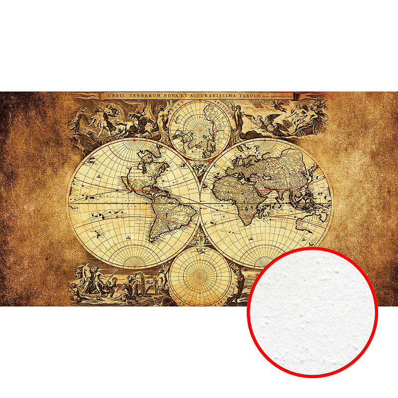 Фреска Ortograf Карты мира 34225 Фактура бархат FX Флизелин (5*2,7) Коричневый, Карты