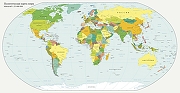 Фреска Ortograf Карты мира 33130 Фактура флок FLK Флизелин (5,2*2,7) Голубой/Разноцветный, Карты-1