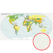 Фреска Ortograf Карты мира 33130 Фактура флок FLK Флизелин (5,2*2,7) Голубой/Разноцветный, Карты
