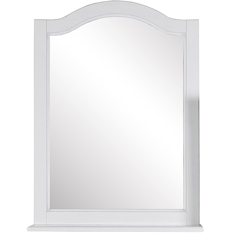 Зеркало ASB-Woodline Модерн 85 11232 Белое с патиной Серебро комплект мебели для ванной asb woodline модерн 105 белый с патиной серебро