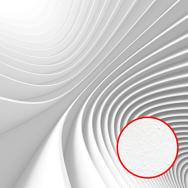 Фреска Ortograf 3D 30450 Фактура бархат FX Флизелин (2,7*2,7) Белый, Абстракция 30450
