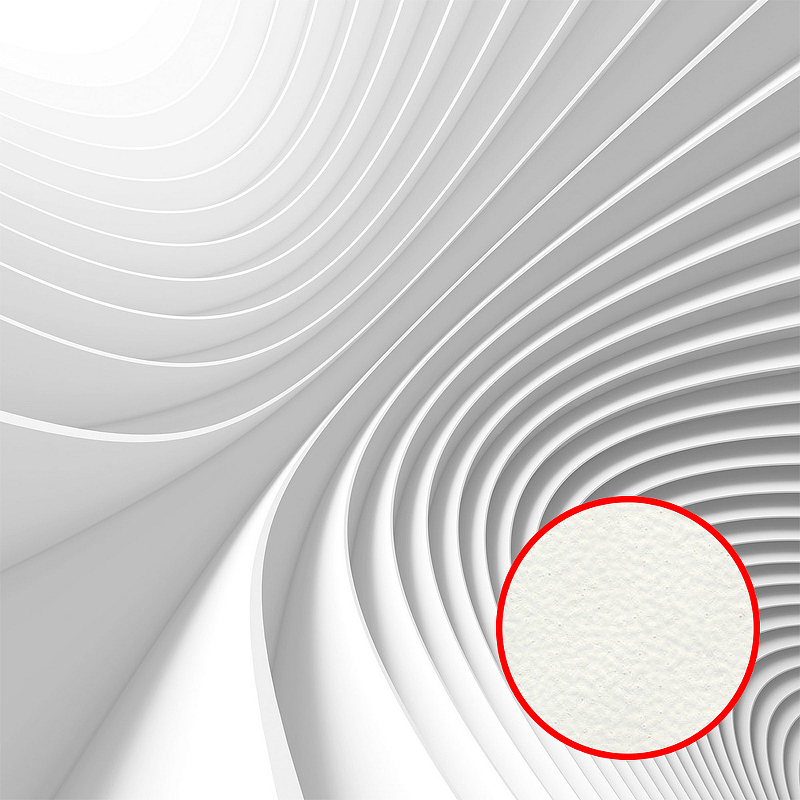 Фреска Ortograf 3D 30450 Фактура флок FLK Флизелин (2,7*2,7) Белый, Абстракция