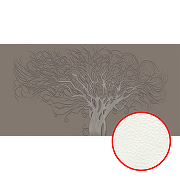 Фреска Ortograf 3D 33217 Фактура флок FLK Флизелин (5,3*2,7) Серый, Деревья/Абстракция