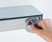 Смеситель для ванны Hansgrohe Ecostat Select 13151400 с термостатом Хром Белый-1