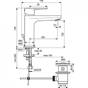 Комплект смесителей Ideal Standard Ceratherm T100 BC985AA Хром-8