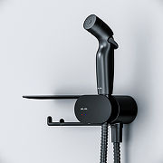 Гигиенический душ со смесителем AM.PM Like F0202622 Черный матовый-5