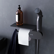 Гигиенический душ со смесителем AM.PM Like F0202622 Черный матовый-1