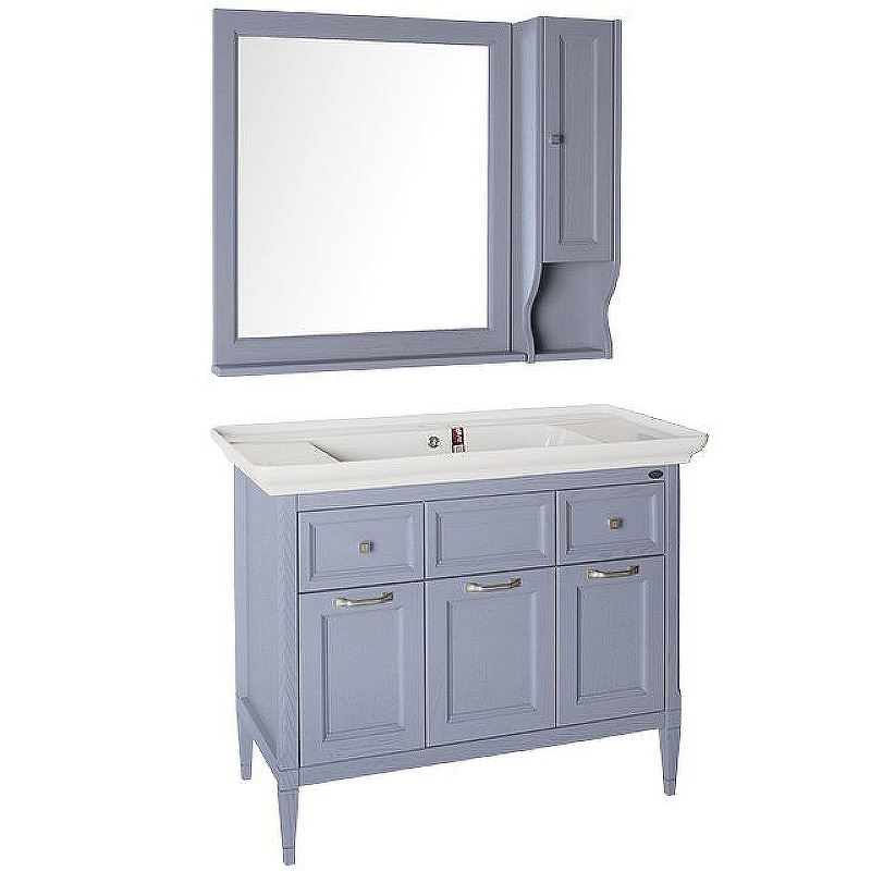 Комплект мебели для ванной ASB-Woodline Гранда 105 Grigio зеркало asb woodline гранда 80 11481 grigio