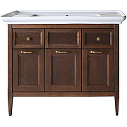 Комплект мебели для ванной ASB-Woodline Гранда 105 Антикварный Орех-1