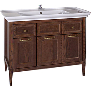 Комплект мебели для ванной ASB-Woodline Гранда 105 Антикварный Орех-2