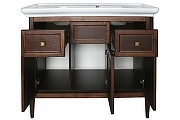 Комплект мебели для ванной ASB-Woodline Гранда 105 Антикварный Орех-3