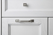 Комплект мебели для ванной ASB-Woodline Гранда 85 Белый с патиной Серебро-6