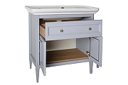 Комплект мебели для ванной ASB-Woodline Гранда 85 Grigio-2