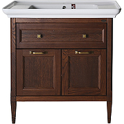 Комплект мебели для ванной ASB-Woodline Гранда 85 Антикварный орех-1