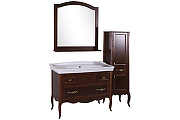 Комплект мебели для ванной ASB-Woodline Модерн 105 Антикварный орех-7