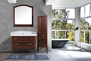Комплект мебели для ванной ASB-Woodline Модерн 105 Антикварный орех-8