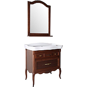 Комплект мебели для ванной ASB-Woodline Модерн 85 Антикварный орех