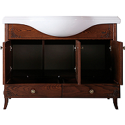Комплект мебели для ванной ASB-Woodline Салерно 105 Антикварный орех-1
