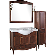 Комплект мебели для ванной ASB-Woodline Салерно 105 Антикварный орех-7