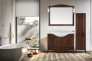 Комплект мебели для ванной ASB-Woodline Салерно 105 Антикварный орех-8