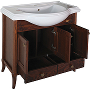 Комплект мебели для ванной ASB-Woodline Салерно 80 Антикварный орех-2