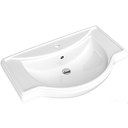 Комплект мебели для ванной ASB-Woodline Салерно 65 Белый с патиной Серебро-4