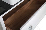 Комплект мебели для ванной ASB-Woodline Рома 100С подвесной Белый-8