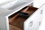 Комплект мебели для ванной ASB-Woodline Рома 100Н Белый-3