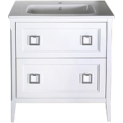 Комплект мебели для ванной ASB-Woodline Рома 80Н Белый-1