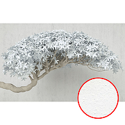 Фреска Ortograf 3D 33748 Фактура бархат FX Флизелин (4,3*2,7) Белый/Бежевый, Деревья/Цветы