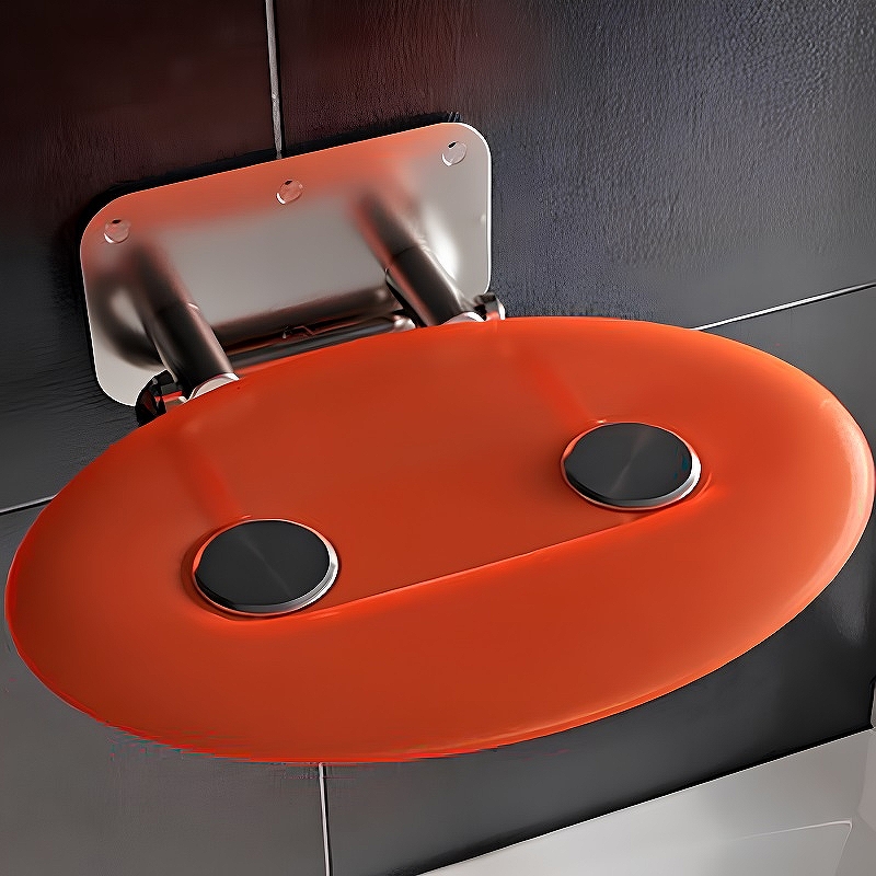Сиденье для душа Ravak Ovo P II Orange B8F0000050 Прозрачно-оранжевое Нержавеющая сталь сиденье для душа ravak chrome b8f0000029 белое нержавеющая сталь