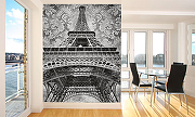 Фреска Ortograf Париж 3827 Фактура флок FLK Флизелин (2*2,7) Серый, Город-2