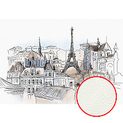 Фреска Ortograf Париж 3265 Фактура флок FLK Флизелин (2,6*1,8) Белый/Серый, Город