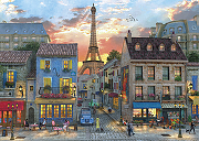 Фреска Ortograf Париж 7739 Фактура бархат FX Флизелин (3,8*2,7) Разноцветный, Город-1