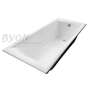 Чугунная ванна Byon Milan 170x75 V0000083 с антискользящим покрытием-1