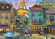 Фреска Ortograf Париж 7744 Фактура флок FLK Флизелин (3,8*2,7) Разноцветный, Город-1