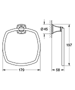 Кольцо для полотенец Grohe Grandera 40630000 Хром-2