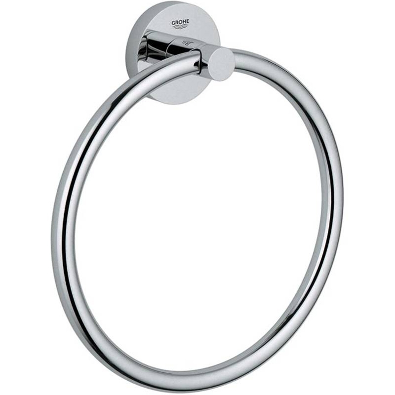 Кольцо для полотенец Grohe Essentials 40365001 Хром полотенцедержатель кольцо grohe essentials d180 мм на шуруп сталь хром 40365001