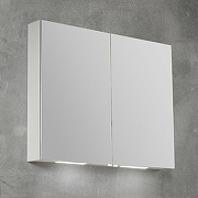 Зеркальный шкаф BelBagno SPC 90 SPC-2A-DL-BL-900 с подсветкой Белый-1
