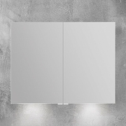 Зеркальный шкаф BelBagno SPC 90 SPC-2A-DL-BL-900 с подсветкой Белый-2