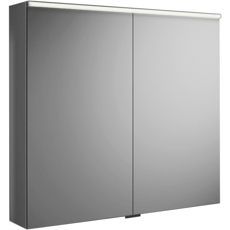 Зеркальный шкаф Burgbad Eqio 90 SPGT090F2010 с подсветкой Серый зеркальный шкаф sancos hilton 90 z900 с подсветкой серый